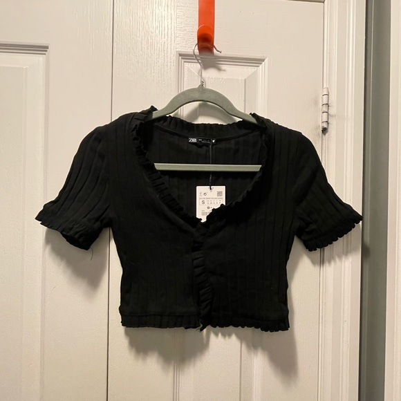 NWT- Zara ribbed crop top - Picture 9 of 10